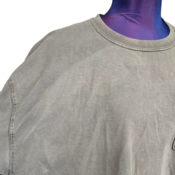 Carhartt Distressed Regular Fit Heavyweight Logo Pocket Tee Size XL Men's F102 - Picture 6 of 11
